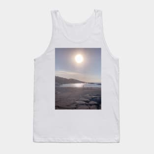 Summer Early Morning Sunrise Beach Sea Rocks Tank Top